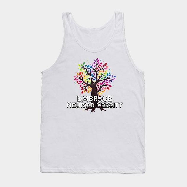 Neurodiversity Tree Tee Tank Top by Pchadden